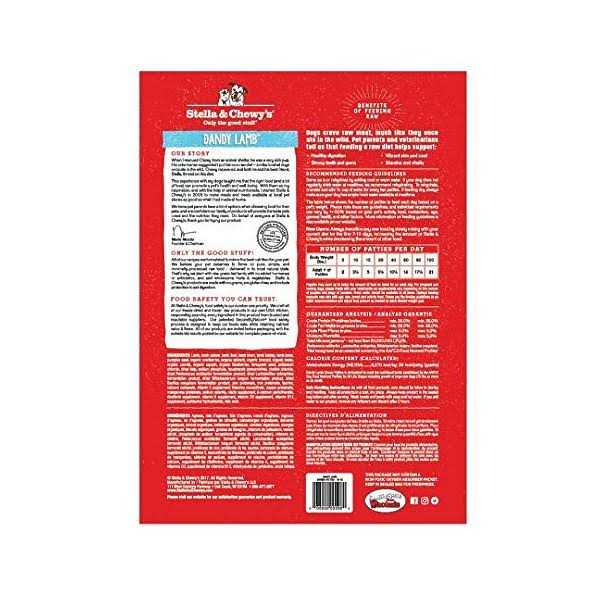 Stella & Chewy’s Dandy Lamb Dinner Patties Freeze-Dried Dog Food