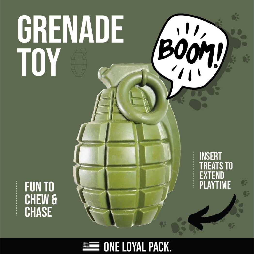 Operation Good Boy Grenade Dog Toy