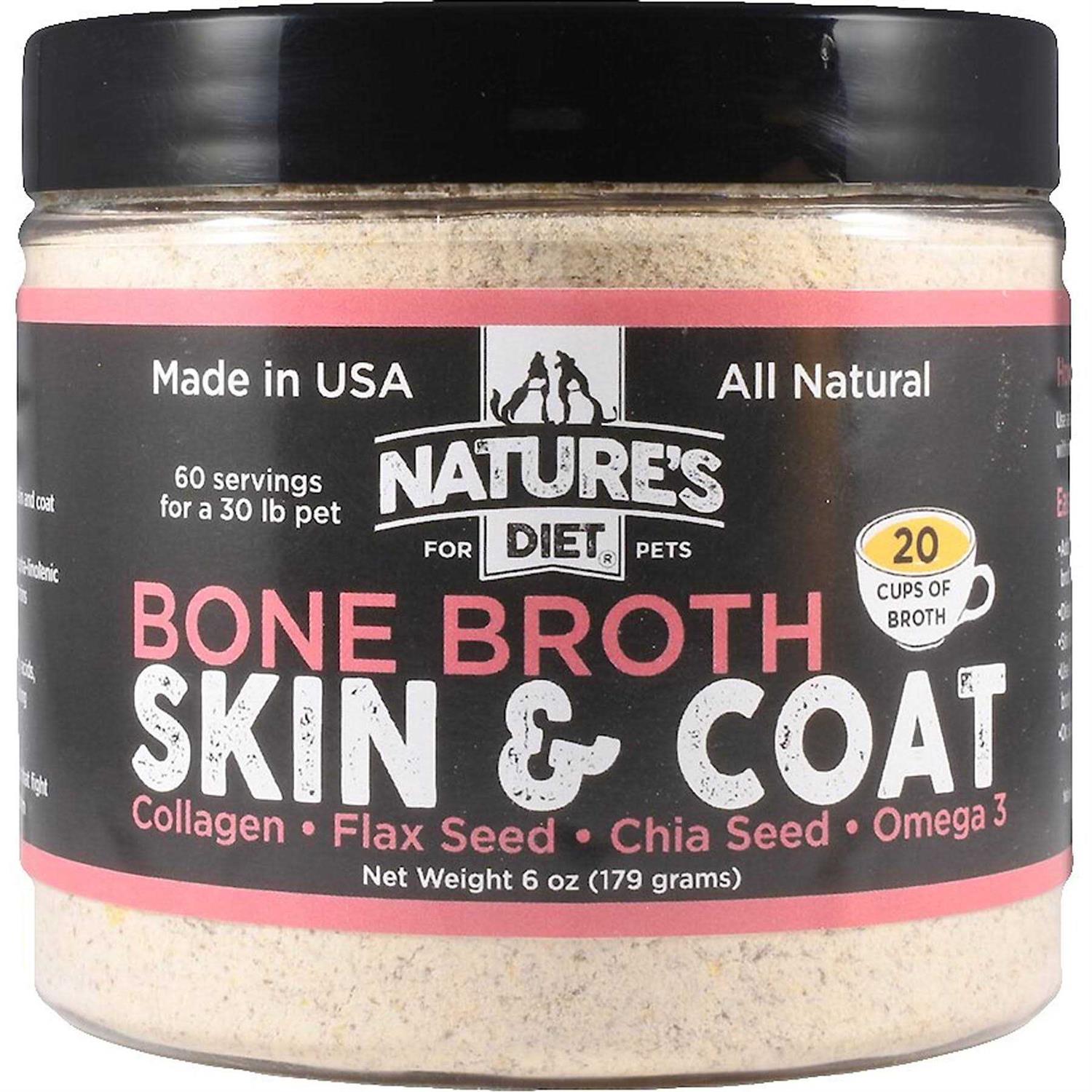 Nature’s Diet Pet Bone Broth Protein Powder with Collagen