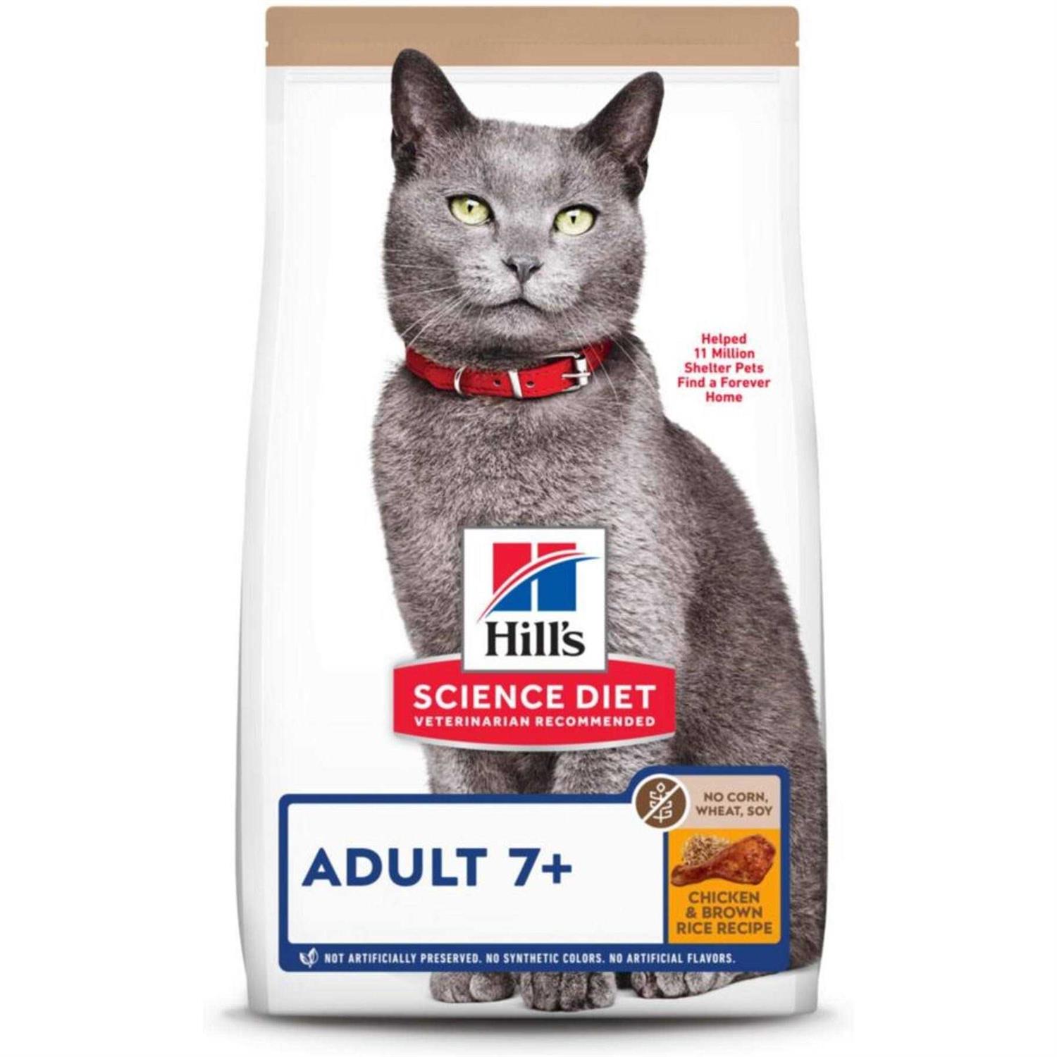Hill’s Science Diet 7+ No Wheat Corn Soy Cat Food