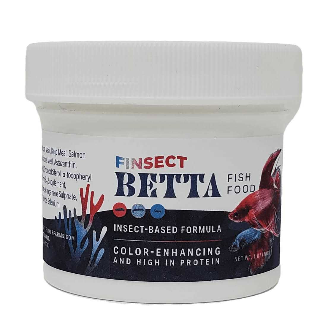 Finsect Betta Fish Food Crumbles