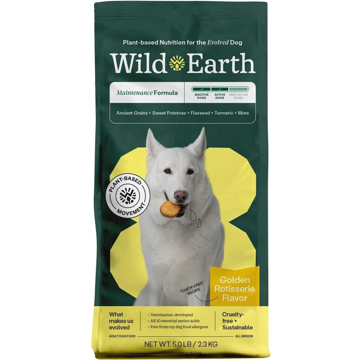 Wild Earth Golden Rotisserie Flavor Maintenance Formula Dry Dog Food