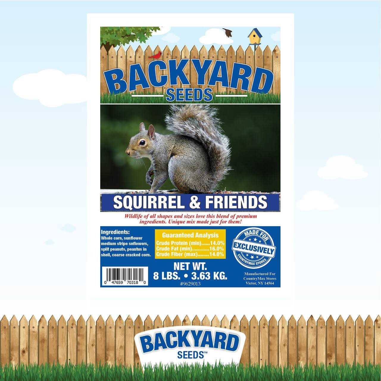 Backyard Seeds Squirrel & Friends Wildlife Mix