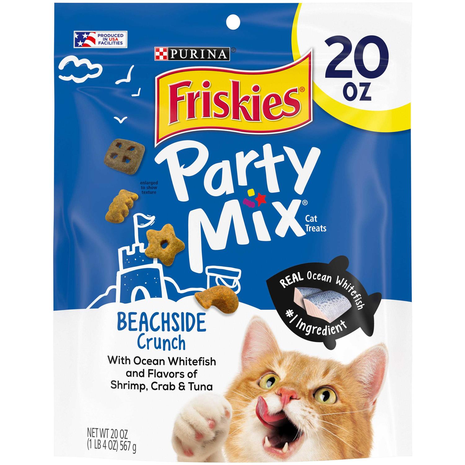 Friskies Cat Treats Party Mix Crunch
