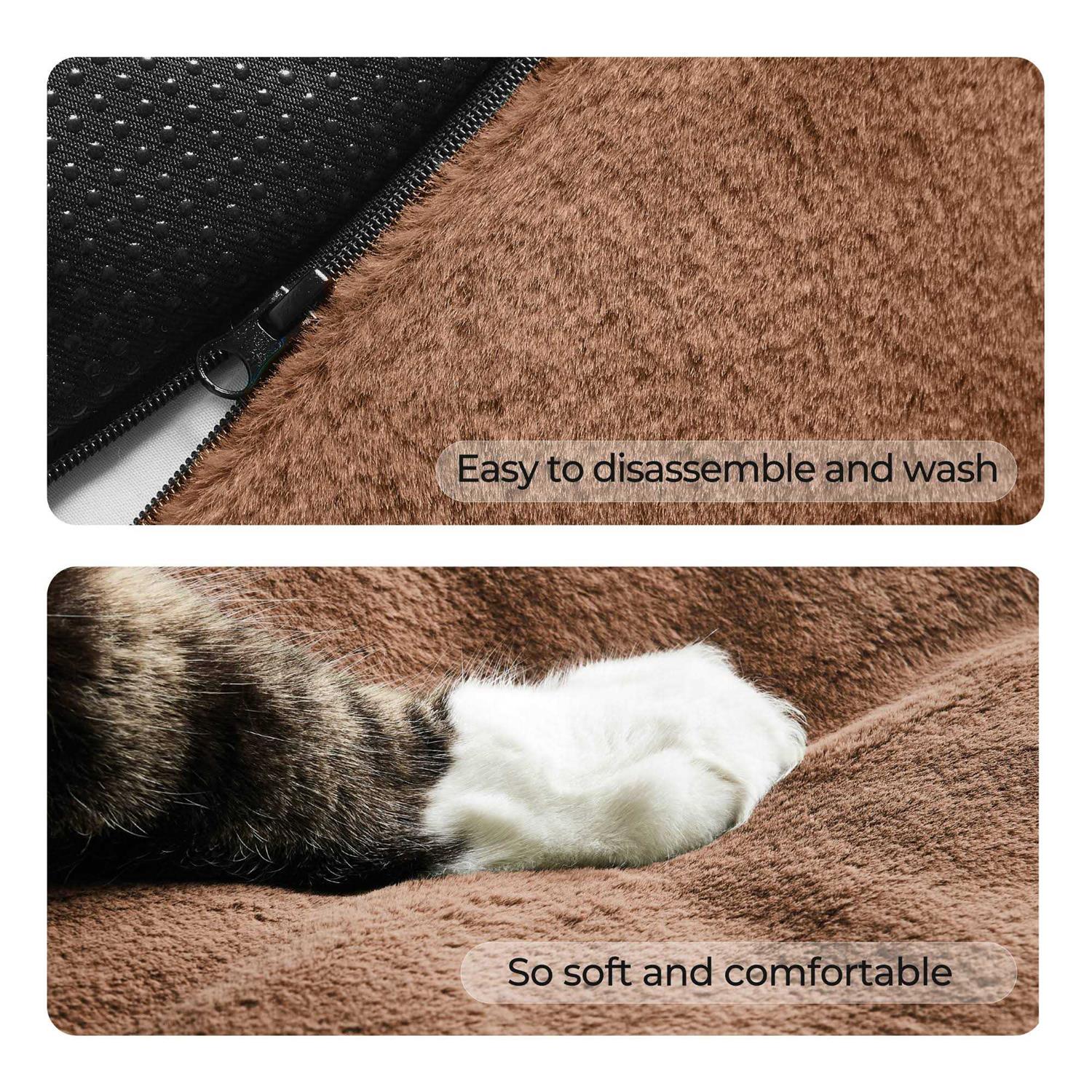 Allisandro Calming Dog Sofa Cover Bed Luxury Faux Fur Pet Couch Protector Bed