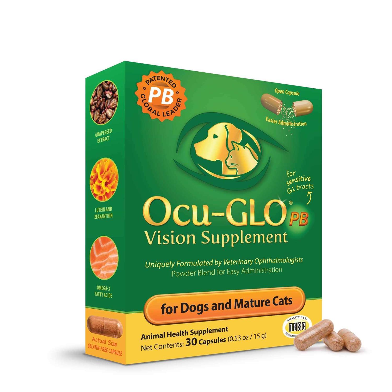 Ocu-GLO Powder Blend Vision Supplement for Medium to Large Dogs