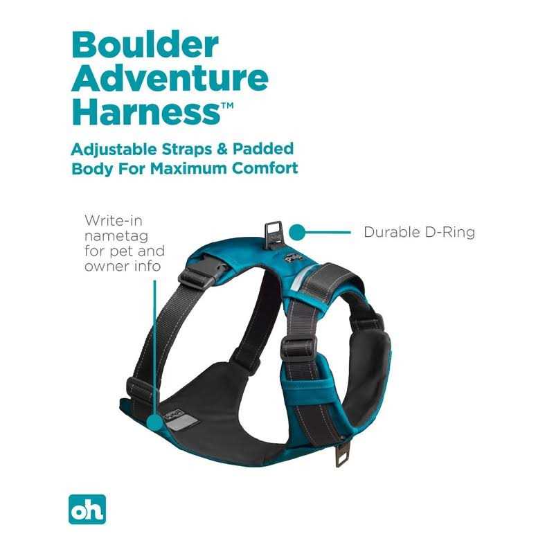 Outward Hound Boulder Adventure Adjustable Dog Harness with Pockets