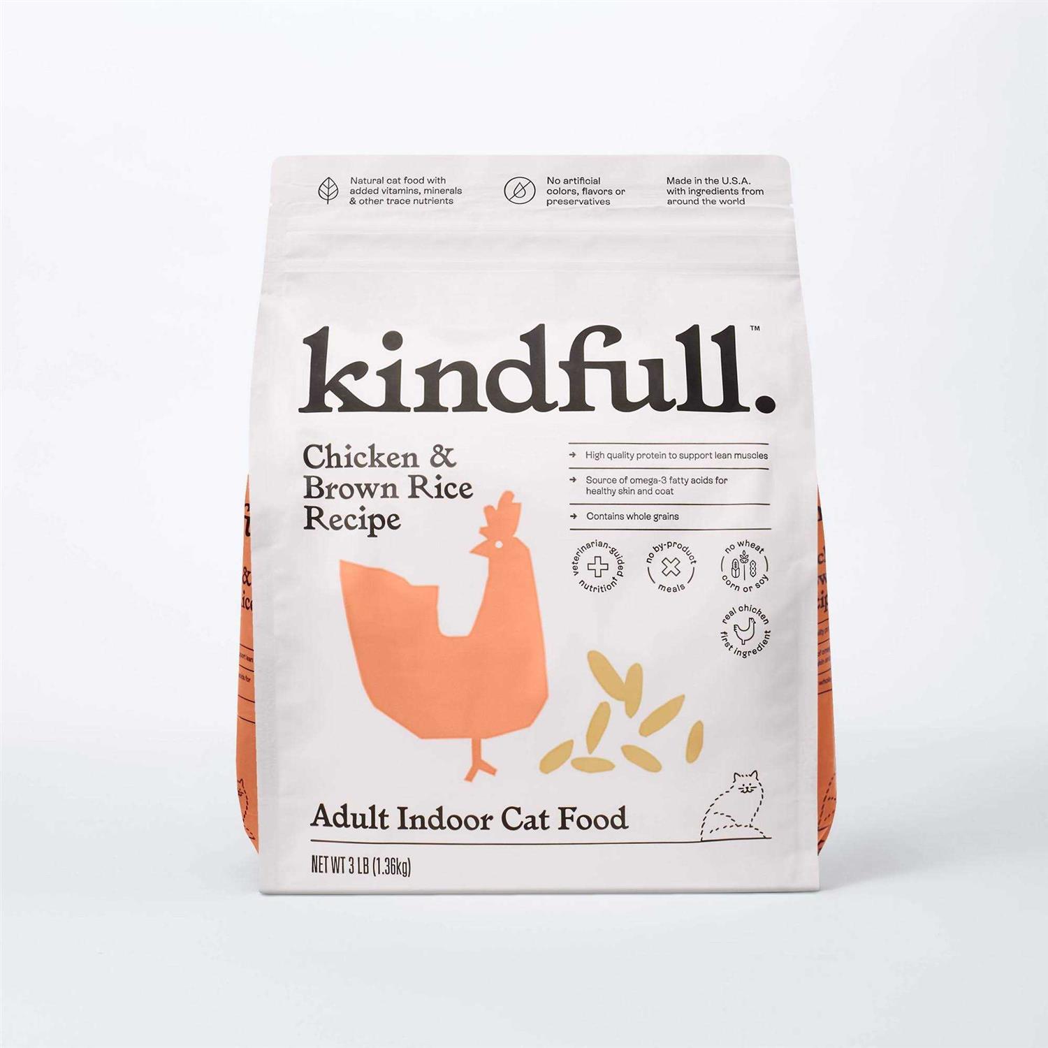 Kindfull Chicken and Brown Rice Dry Cat Food