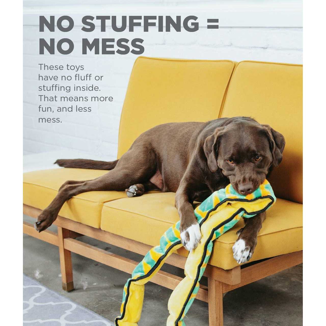 Outward Hound Invincibles Snake Dog Toy