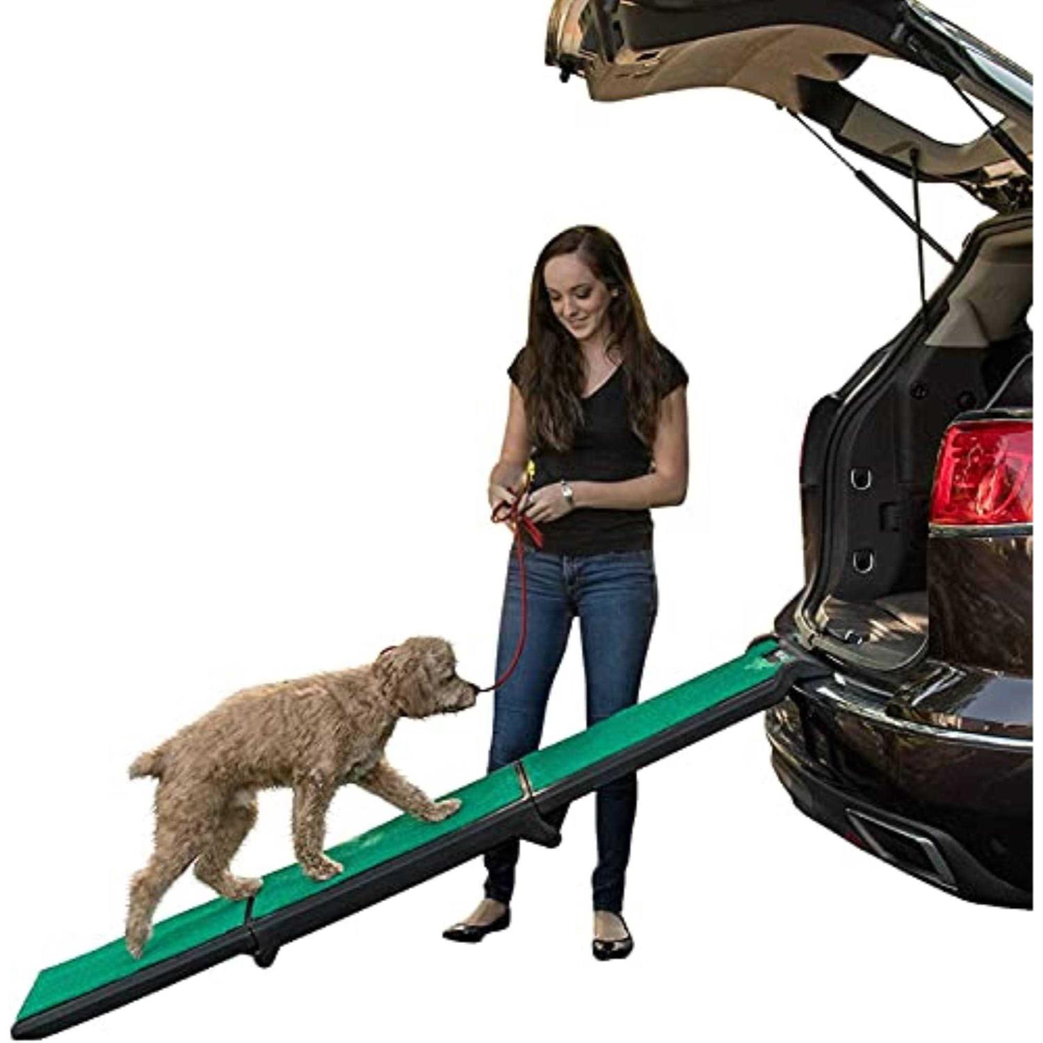 Pet Gear Bi-Fold Pet Ramp with supertraX