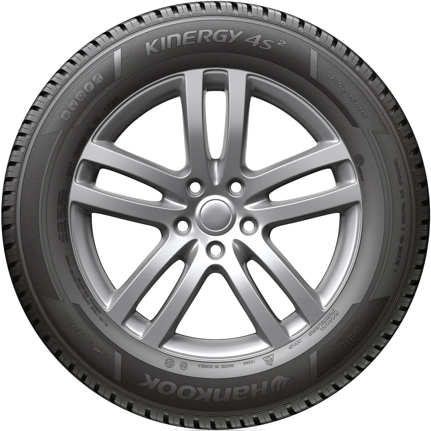 Hankook Kinergy 4S2 (H750) All Weather 205/55R16 91V Passenger Tire