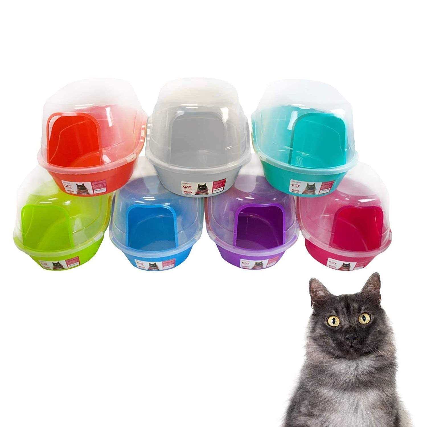 Petphabet Jumbo Hooded Cat Litter Box