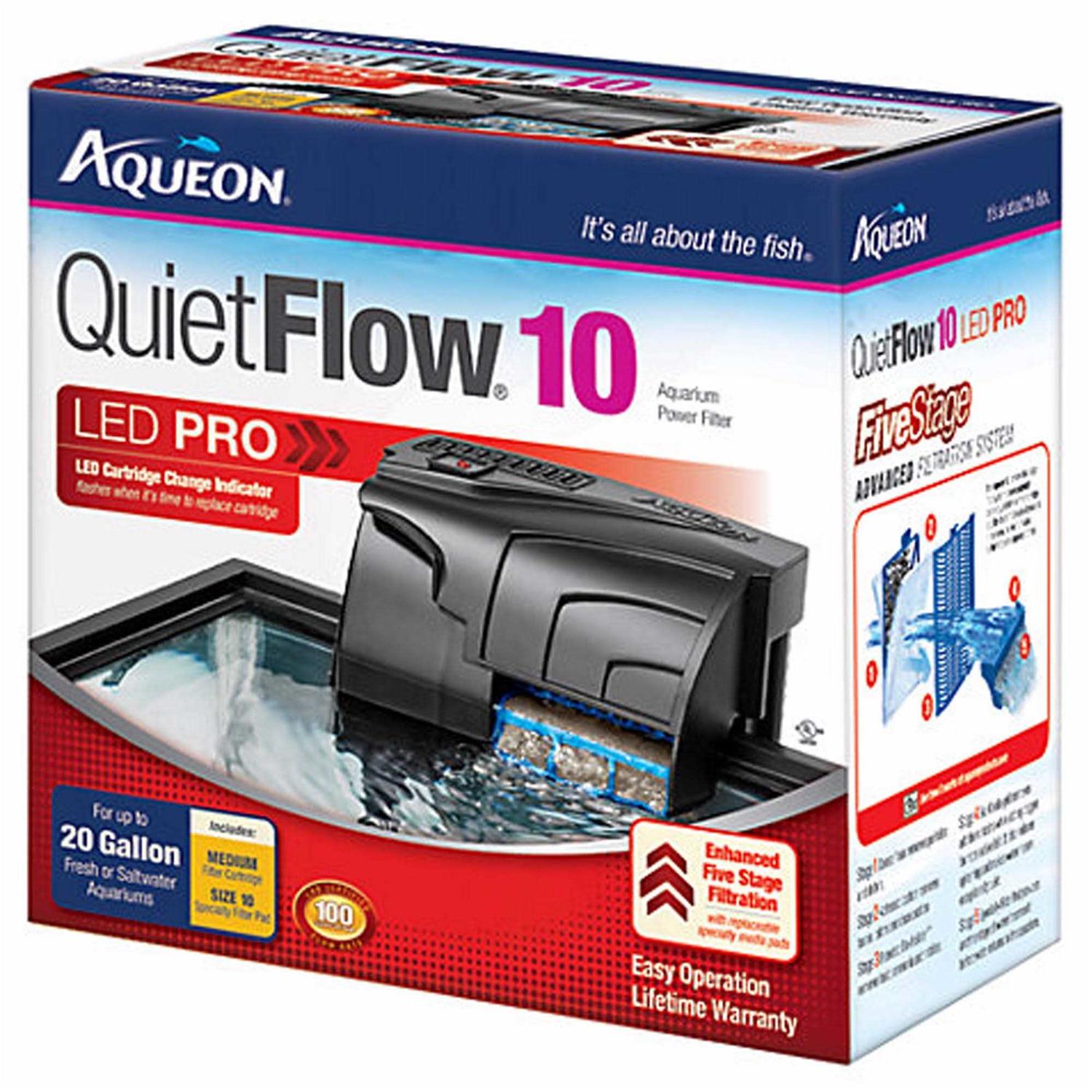 Aqueon QuietFlow 20 LED Pro Power Filter