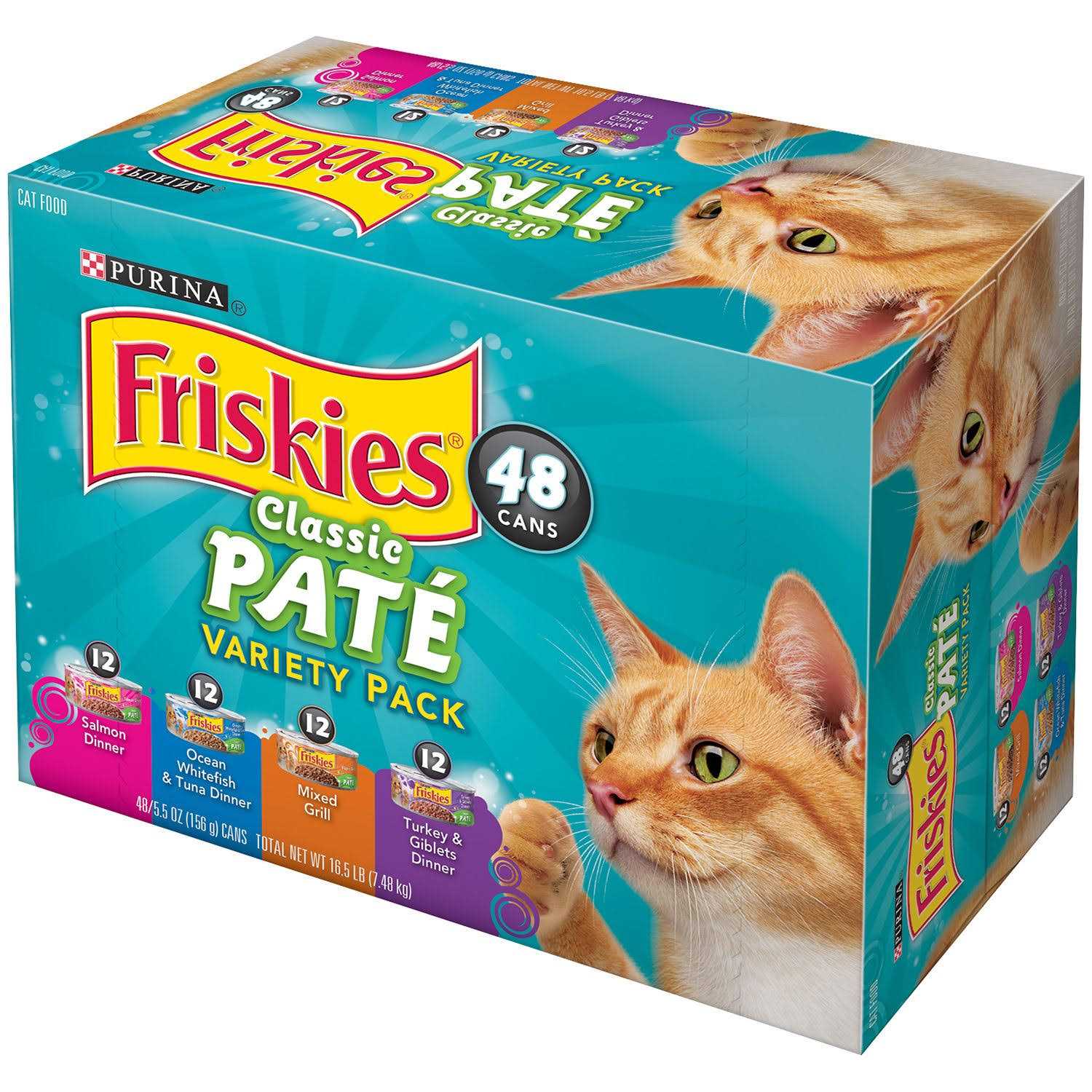 Purina Friskies Classic Pate Cat Food Variety Pack