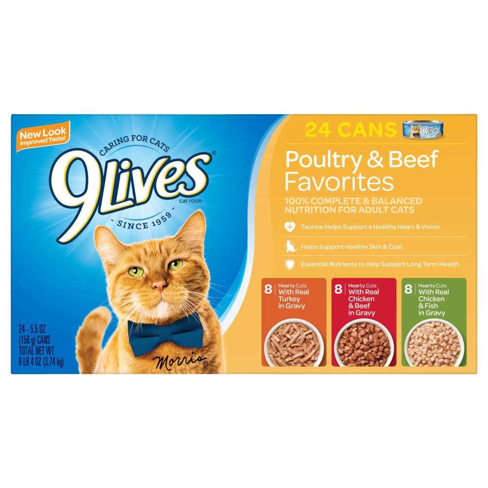 9Lives Poultry and Beef Favorites Variety Pack Cat Food