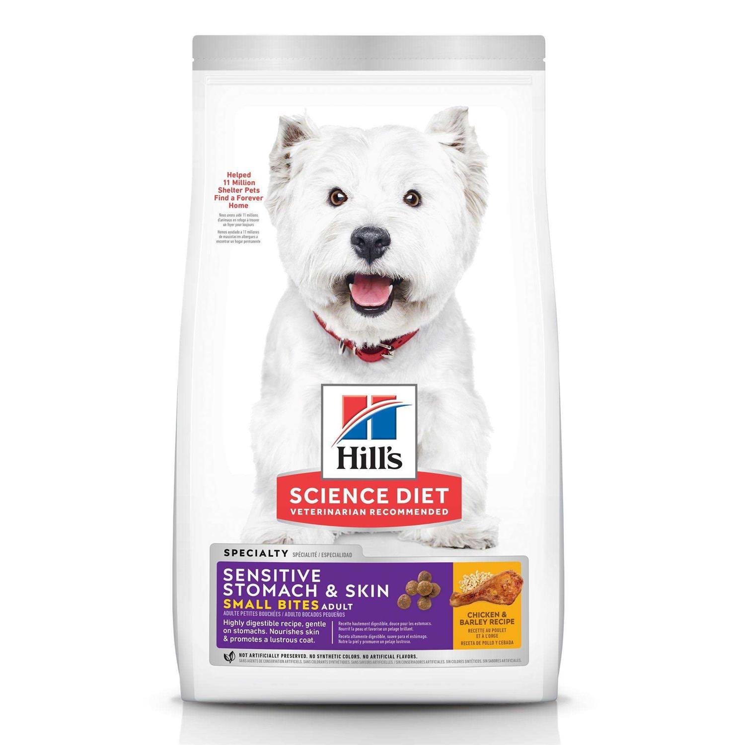 Hill’s Science Diet Adult Sensitive Stomach & Skin Small Bites Dry Dog Food