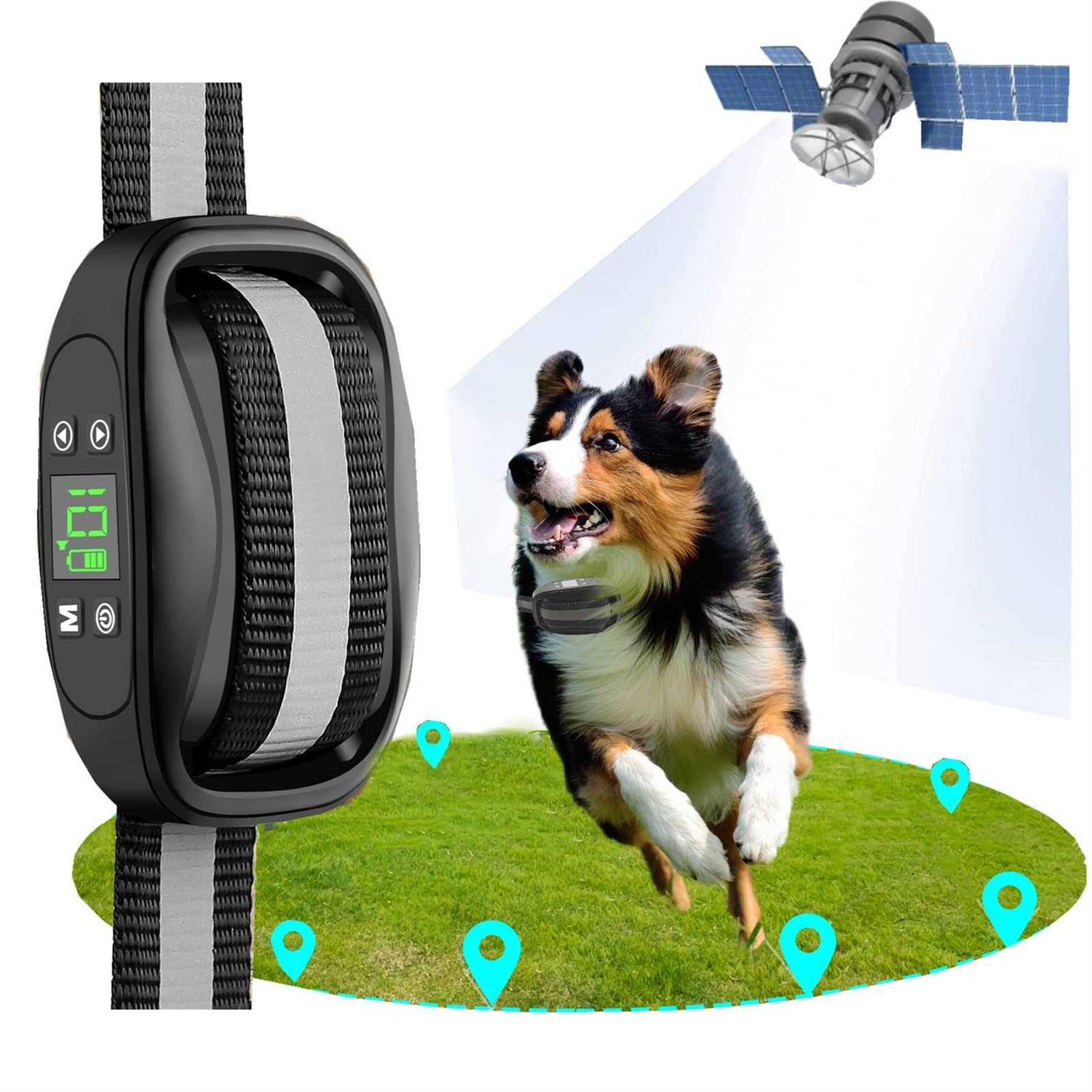 Bhcey Gps Wireless Dog Fence Electric Dog Fence Pet Containment System