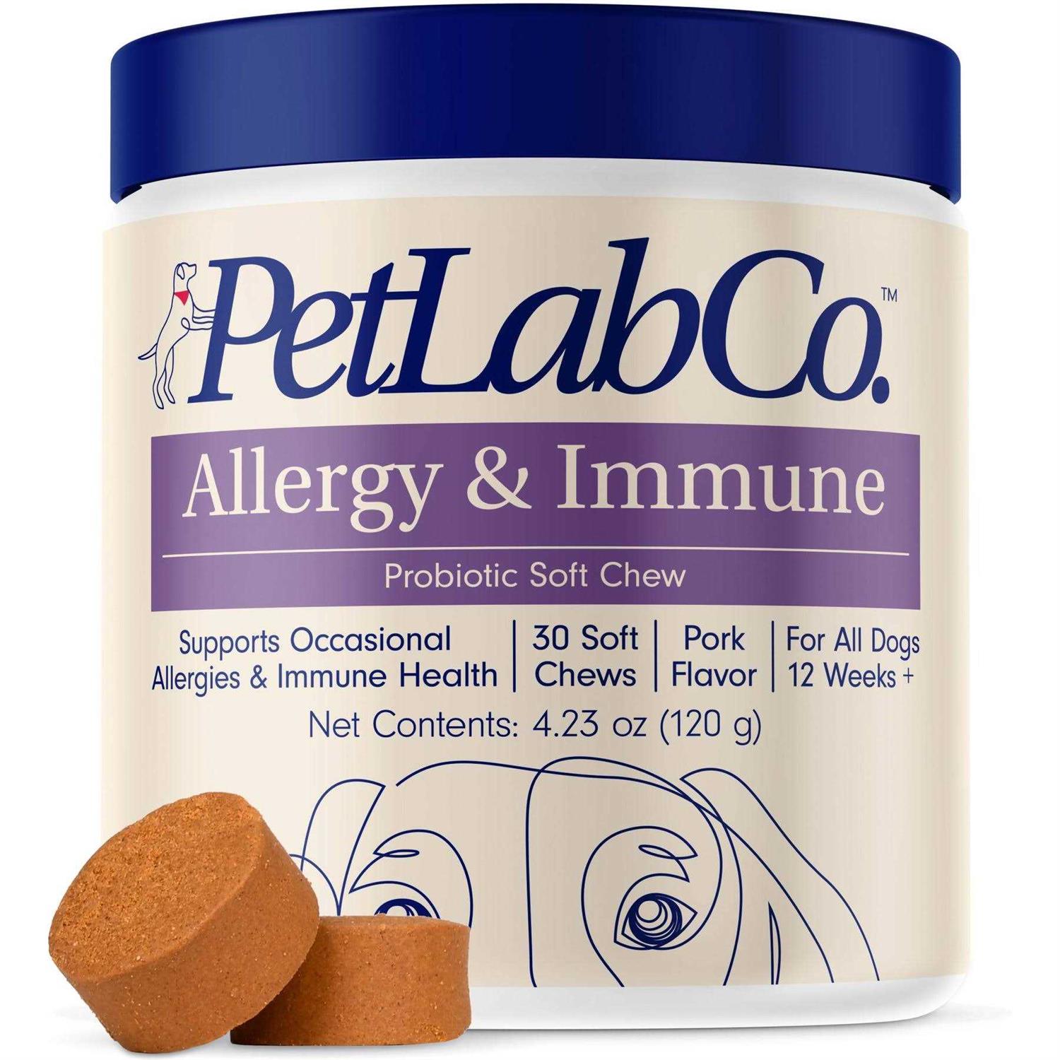 PetLab Co. Allergy & Immune Probiotic Chew Supplement for Dogs