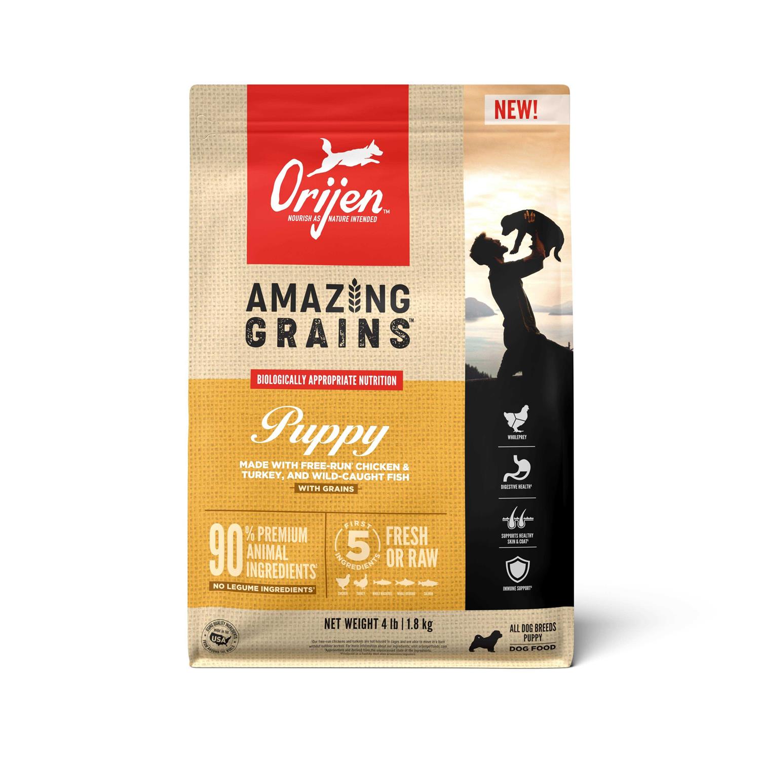 Orijen Amazing Grains Puppy Dry Dog Food