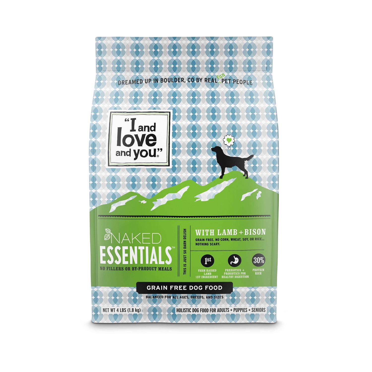 I and Love and You Naked Essentials Dry Dog Food Lamb Bison
