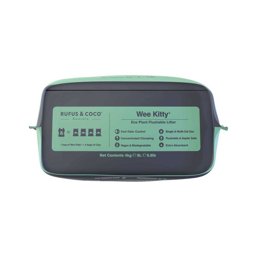Rufus & Coco Wee Kitty Eco Plant Clumping Cat Litter