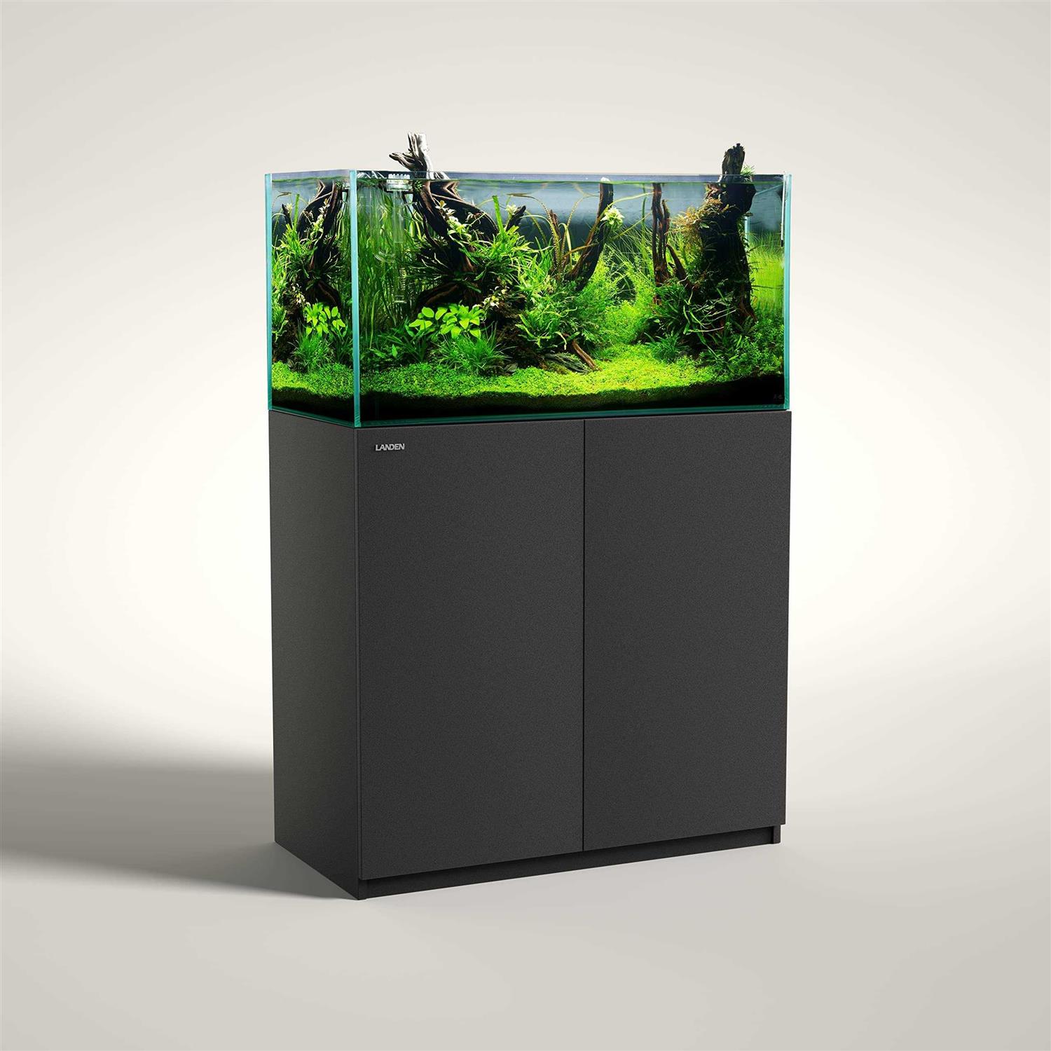 LANDEN Aquarium Stand and cabinet, for up Tank,Fish Tank, Nano Foam Leveling Mat Included, contemporary and Simple Design