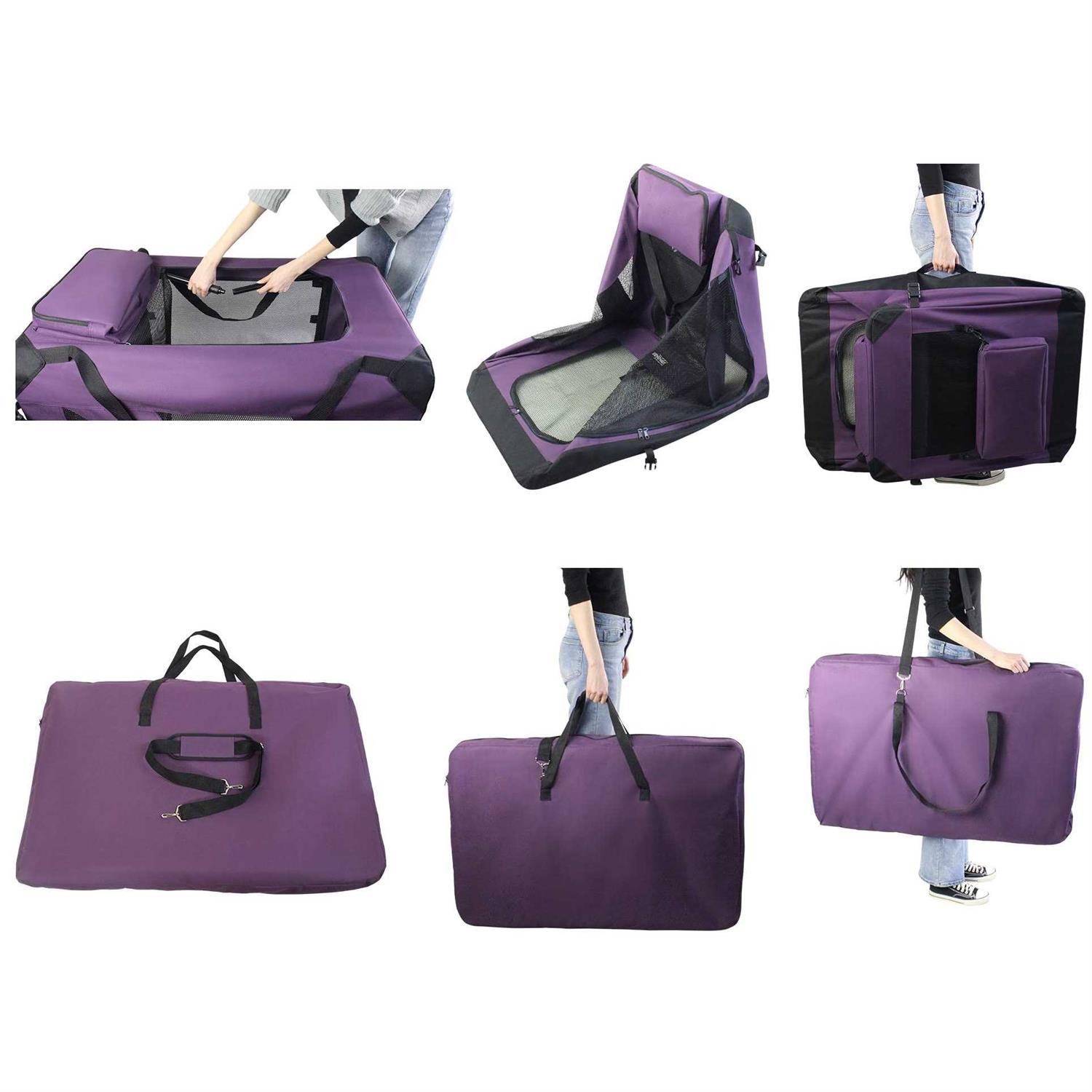 EliteField 3-Door Folding Soft Dog Crate