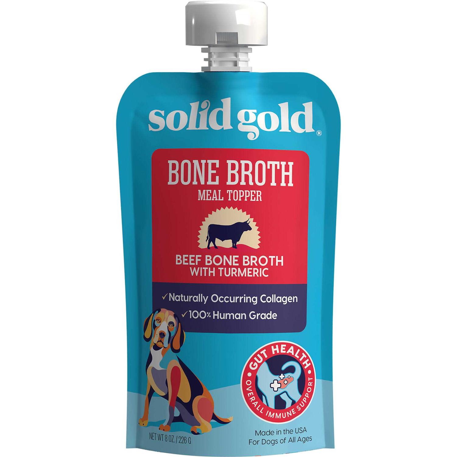 Solid Gold Beef Bone Broth with Turmeric Dog Food Topper