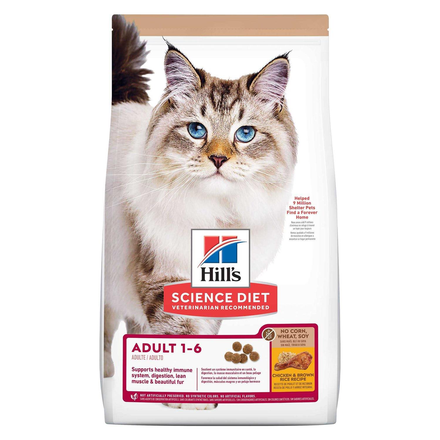 Hill’s Science Diet Adult No Corn, Wheat or Soy Chicken Dry Cat Food