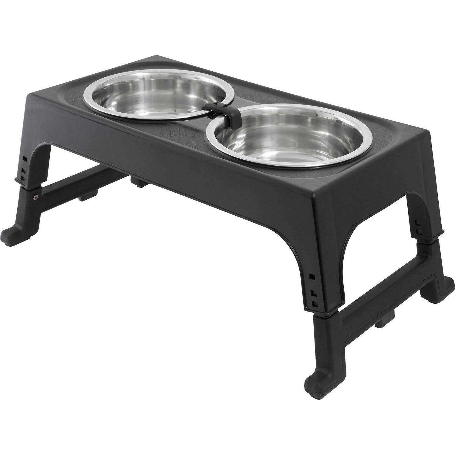Frisco Stainless Steel Bowls with Adjustable Elevated Holder