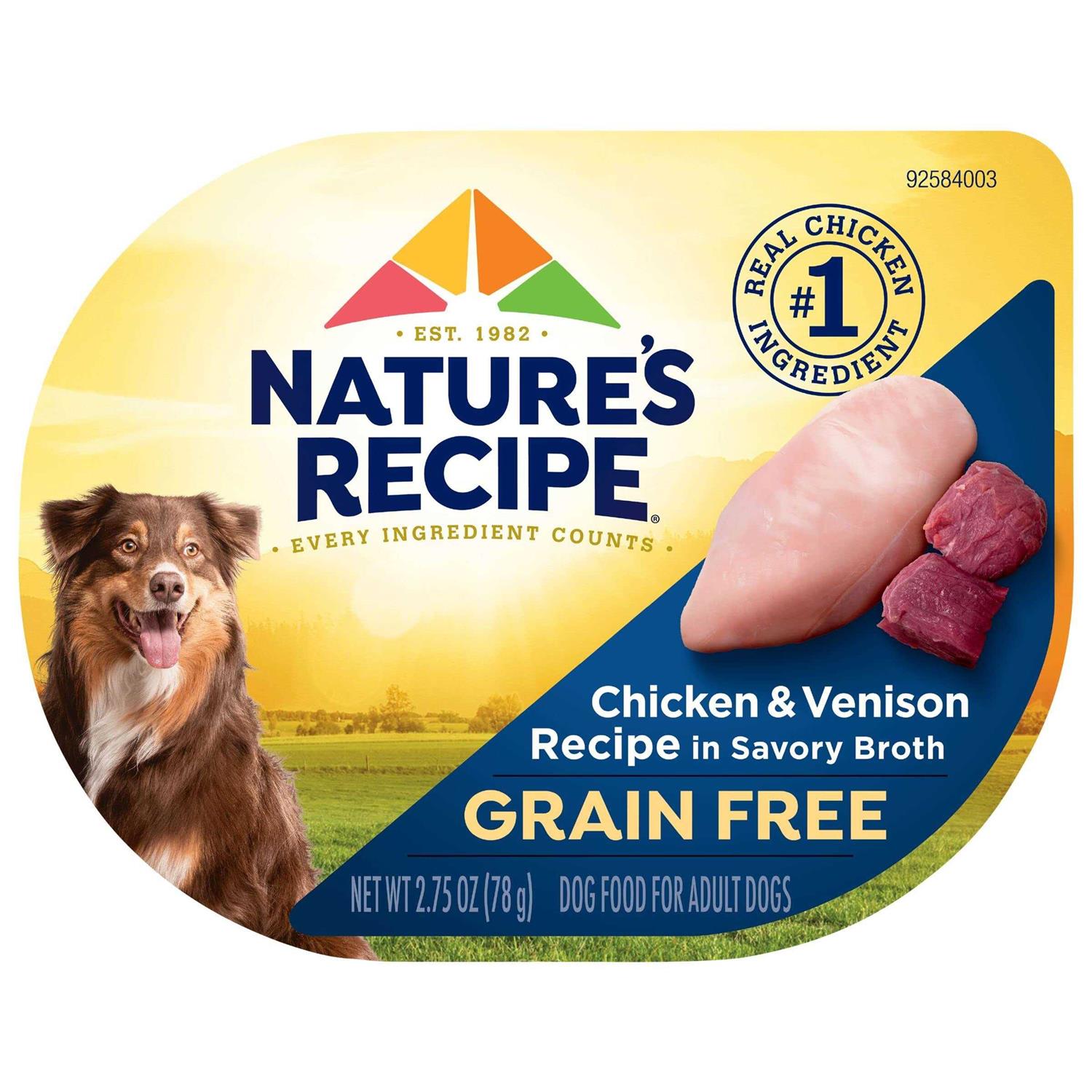 Nature’s Recipe Grain Free Chicken Recipe Broth Wet Dog Food