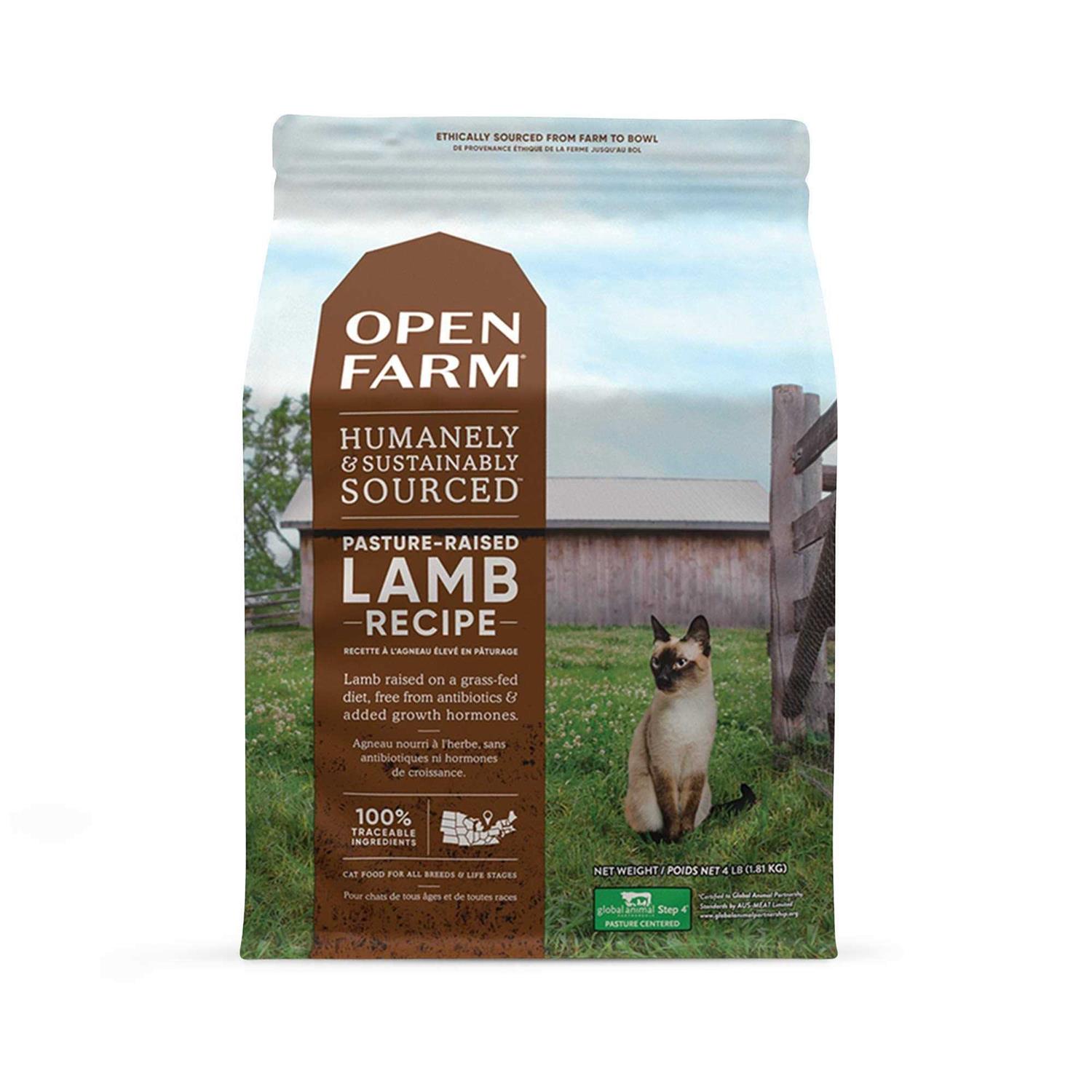 Open Farm Grain Free Pasture Raised Lamb Recipe Dry Cat Food