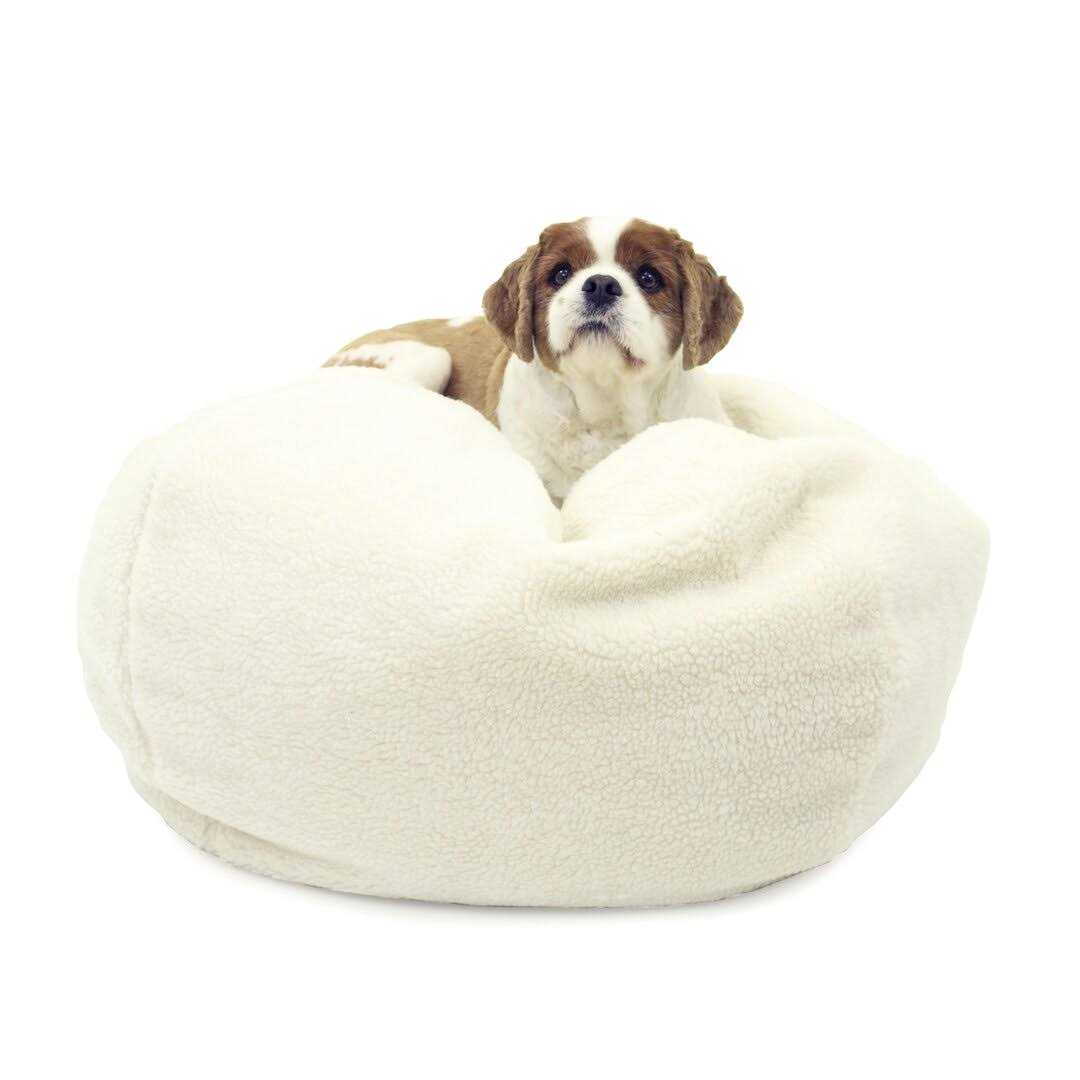 Carolina Pet Sherpa Puff Ball Bed