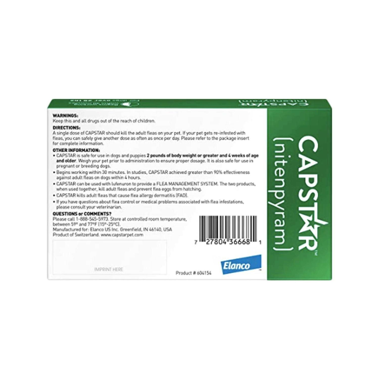 Capstar Flea Tablets for Dogs