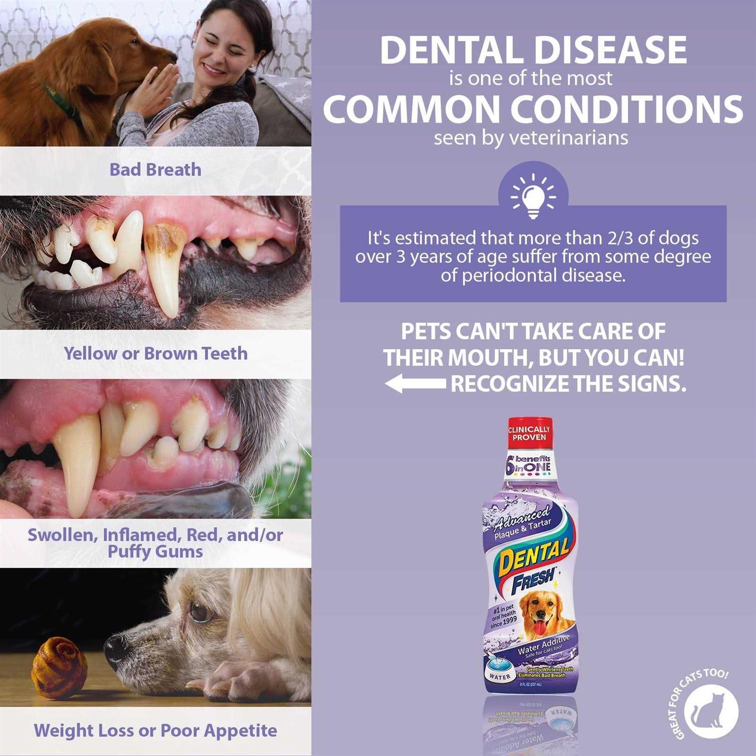 Dental Fresh Advanced Plaque & Tartar Water Additive for Dogs