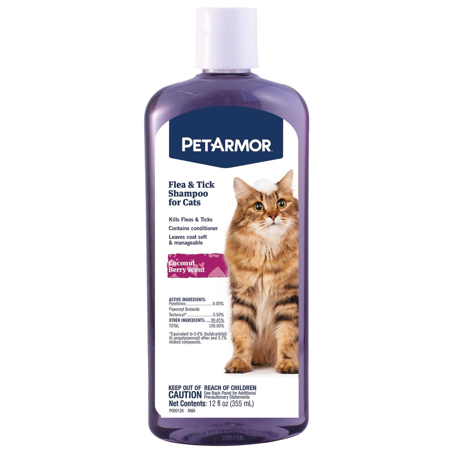 PetArmor Flea & Tick Shampoo for Cats Coconut Berry Scent