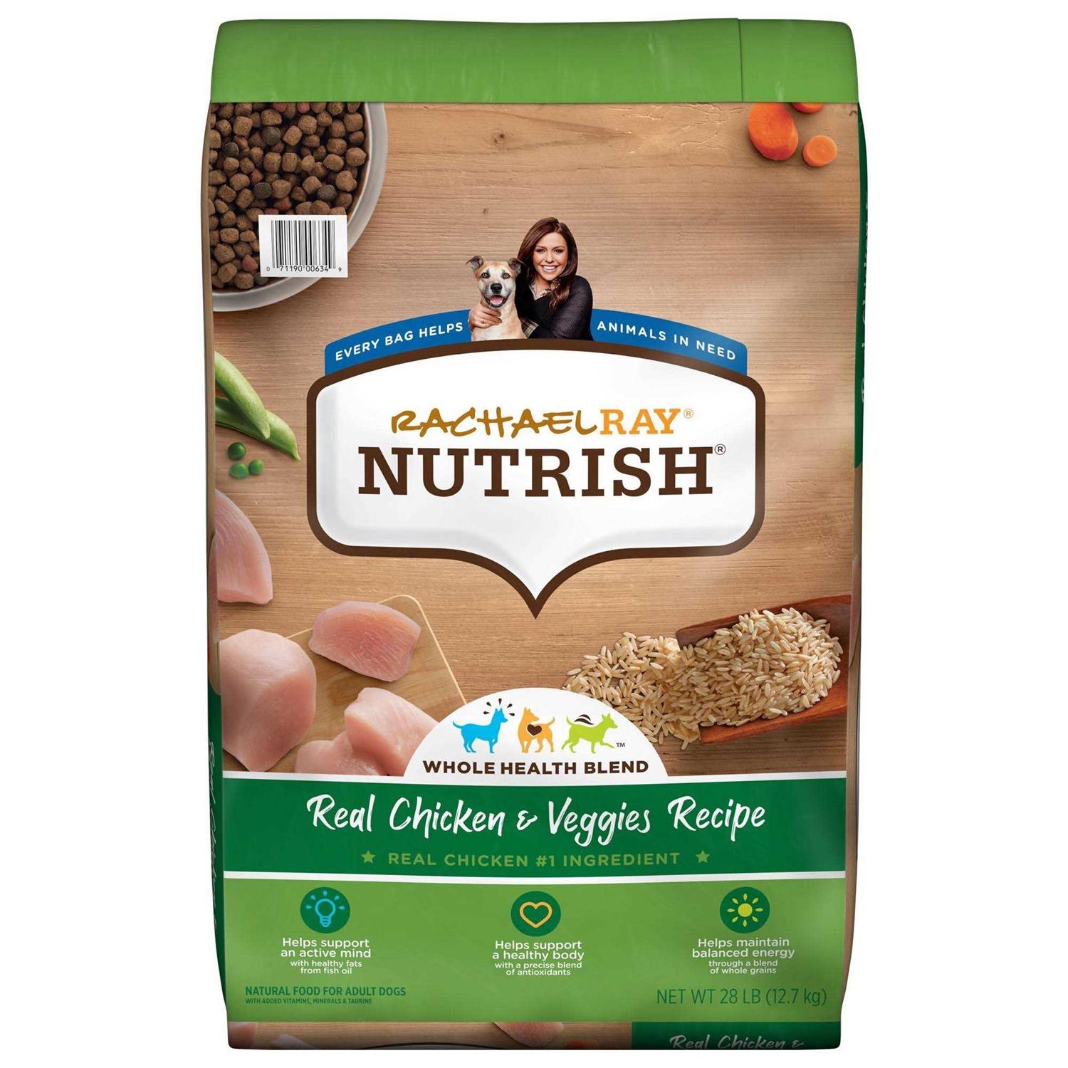 Rachael Ray Nutrish Dry Dog Food Real Chicken & Veggies Recipe