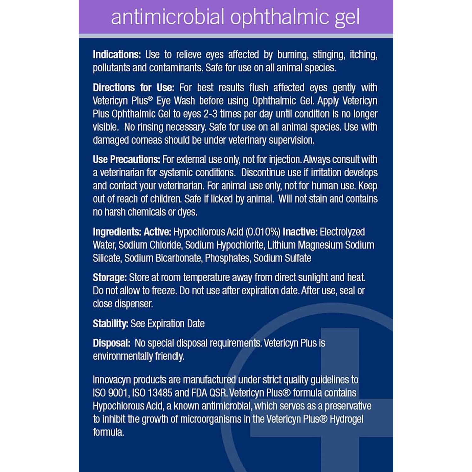 Vetericyn Ophthalmic Gel
