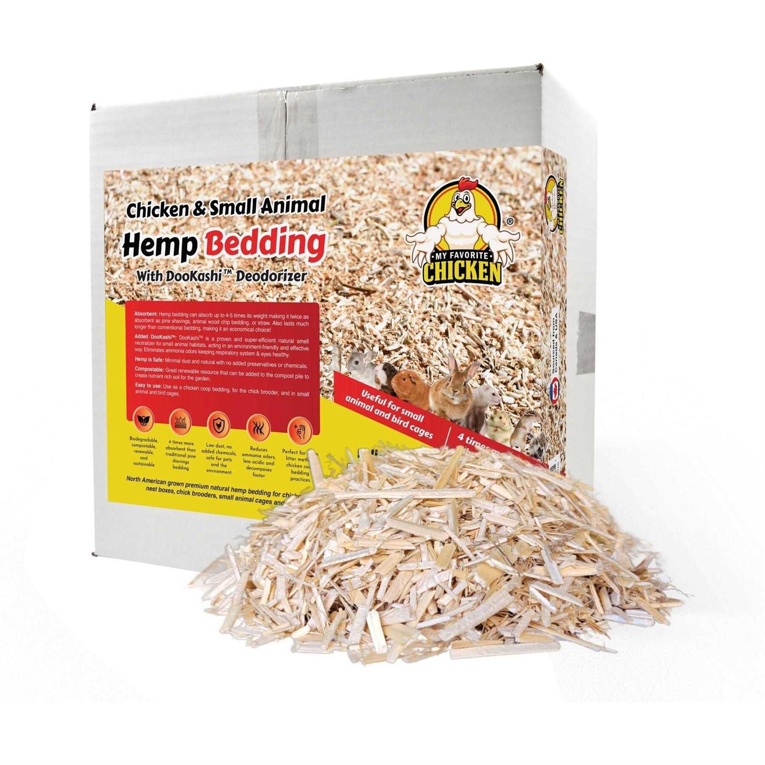 My Favorite Chicken Hemp Chicken Coop Bedding with DooKashi Odor Eliminator