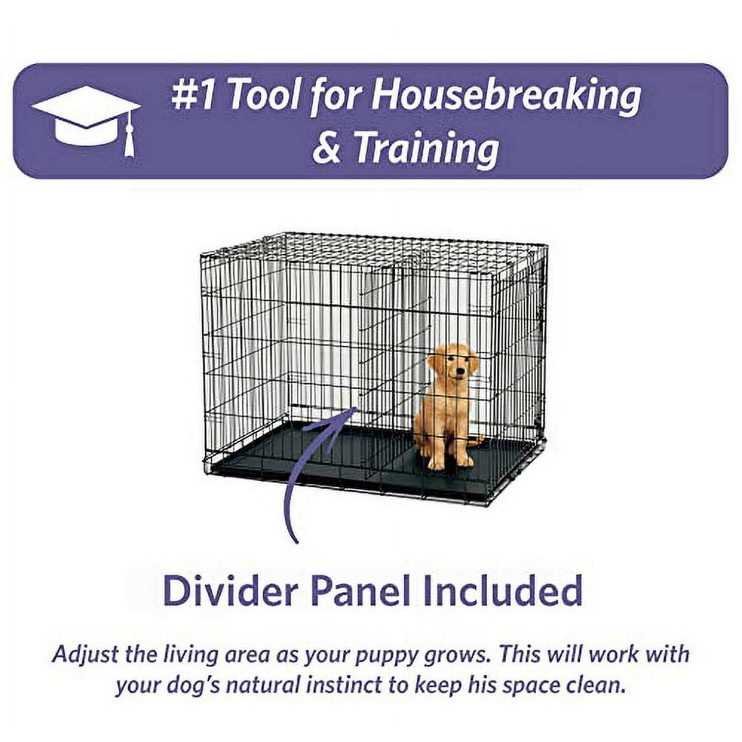 MidWest Homes for Pe Dog Crate MidWest ICrate XXS Folding Metal Dog Crate w/ Divider Panel