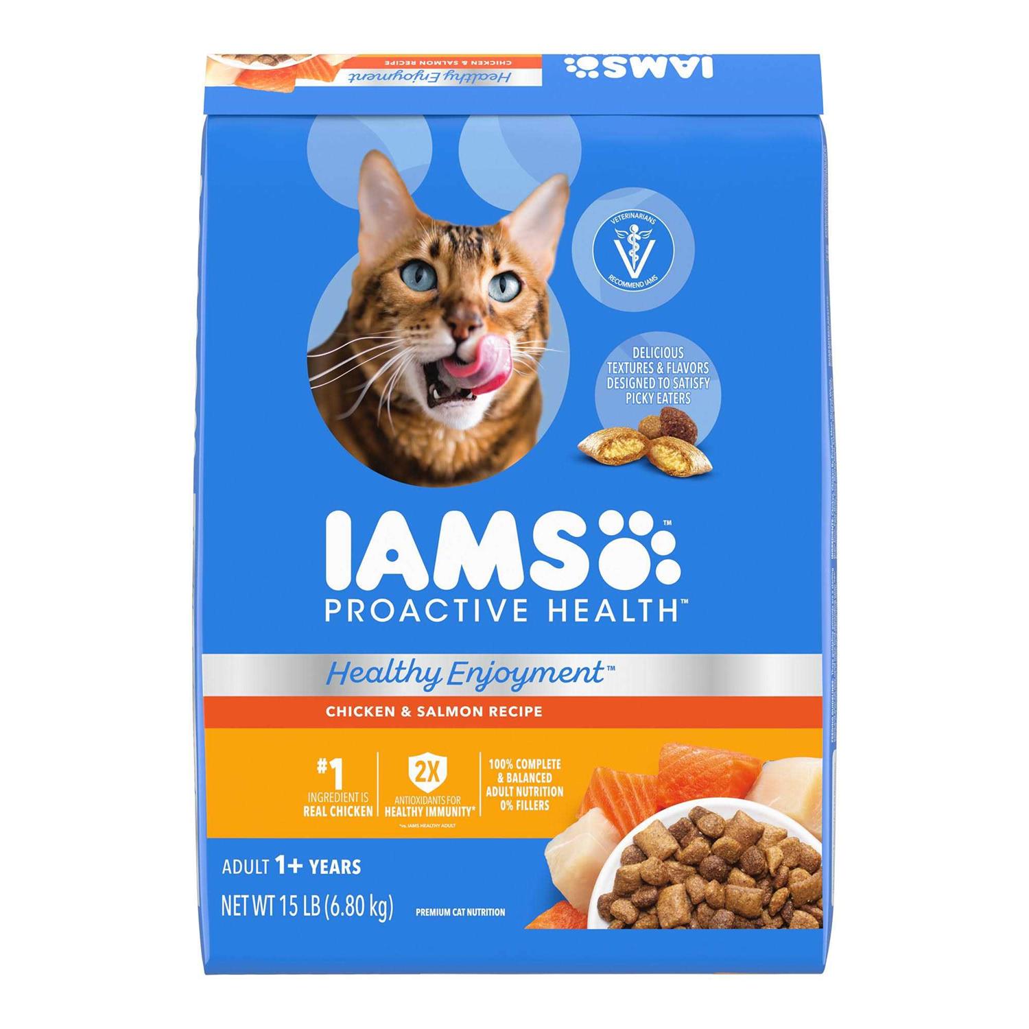 Iams Healthy Enjoyment Chicken & Salmon Dry Cat Food