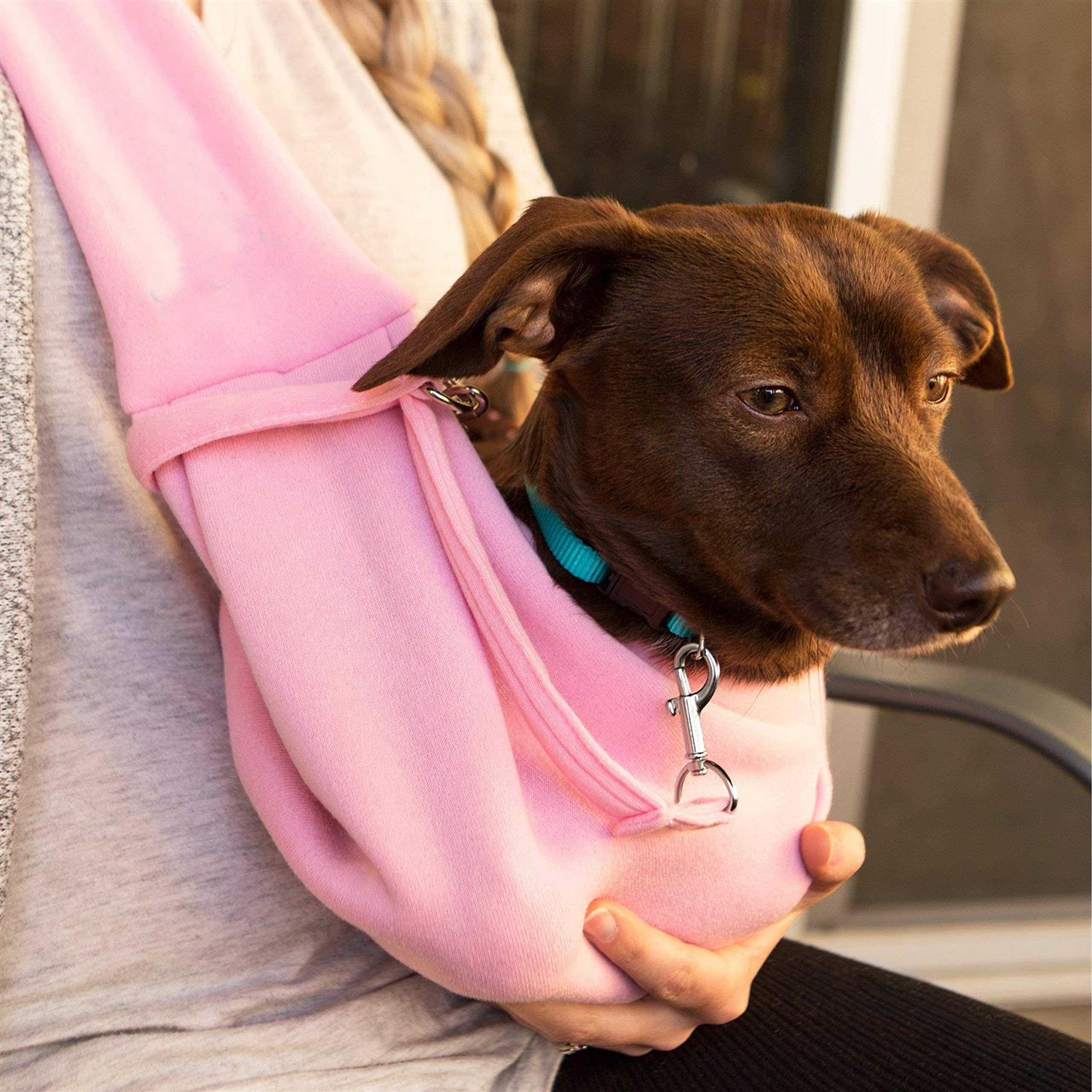 Iprimio Dog and Cat Sling Carrier Hands Free Reversible Pet Papoose Bag