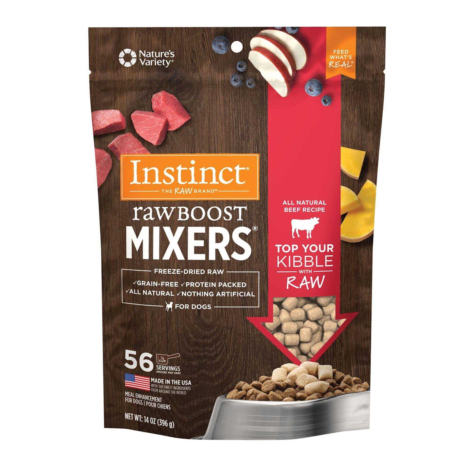 Instinct Freeze-Dried Raw Boost Mixers Grain-Free Recipe Dog Food Topper