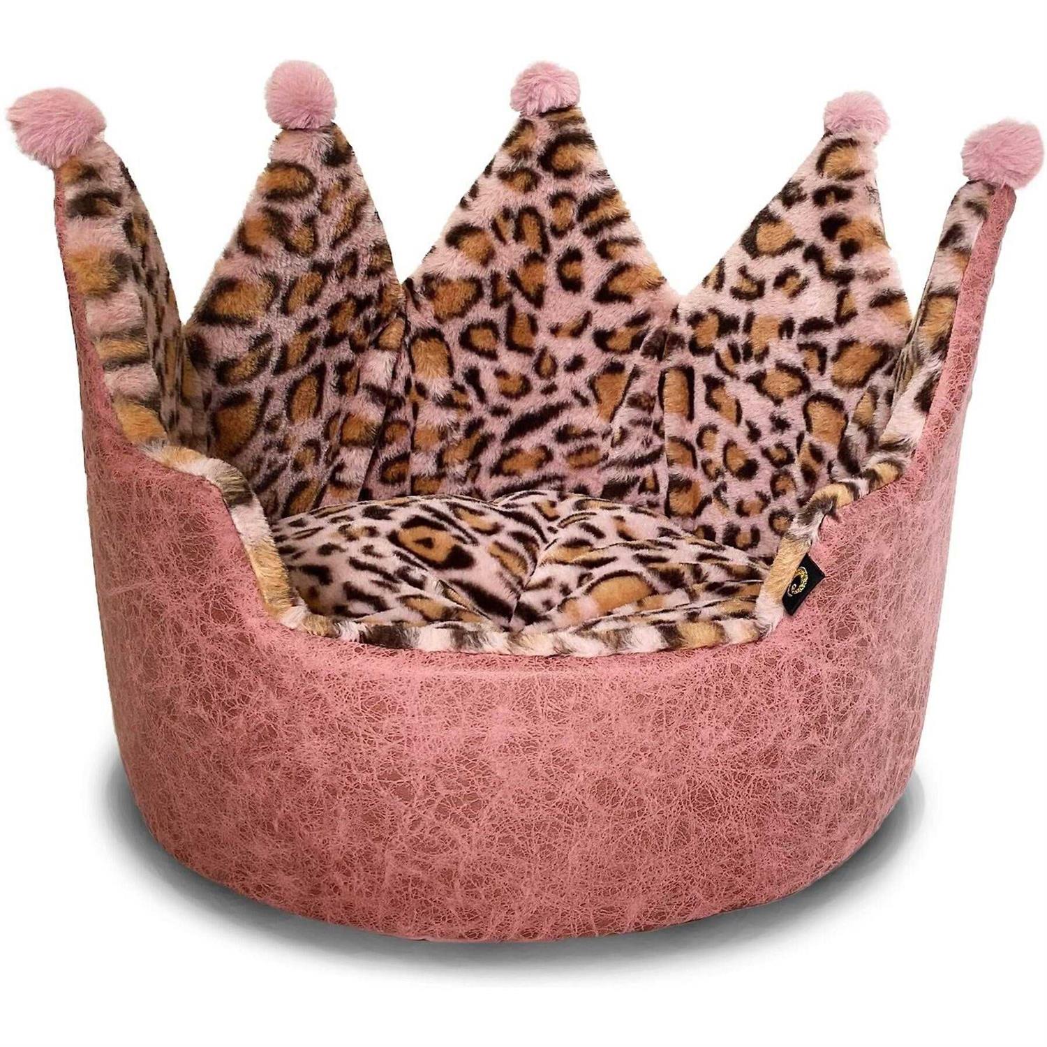 Precious Tails Leopard Crown Bed