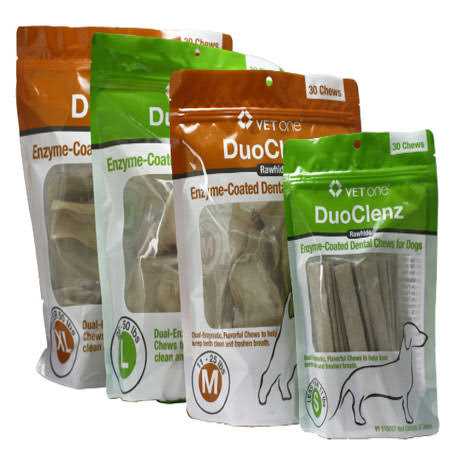 VetOne DuoClenz EnzymeCoated Dental Chews Small