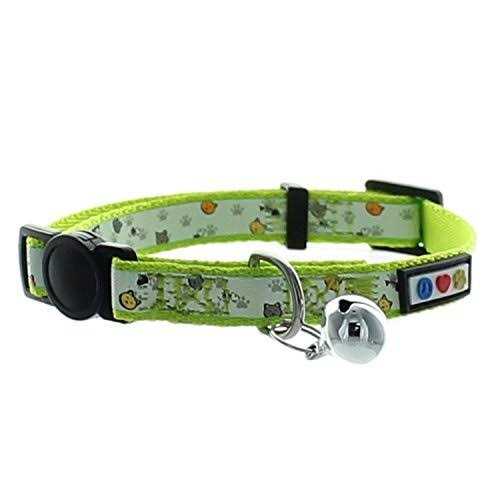 Pawtitas Cat Collar with Safety Buckle and Removable Bell Cat Collar Kitten Collar