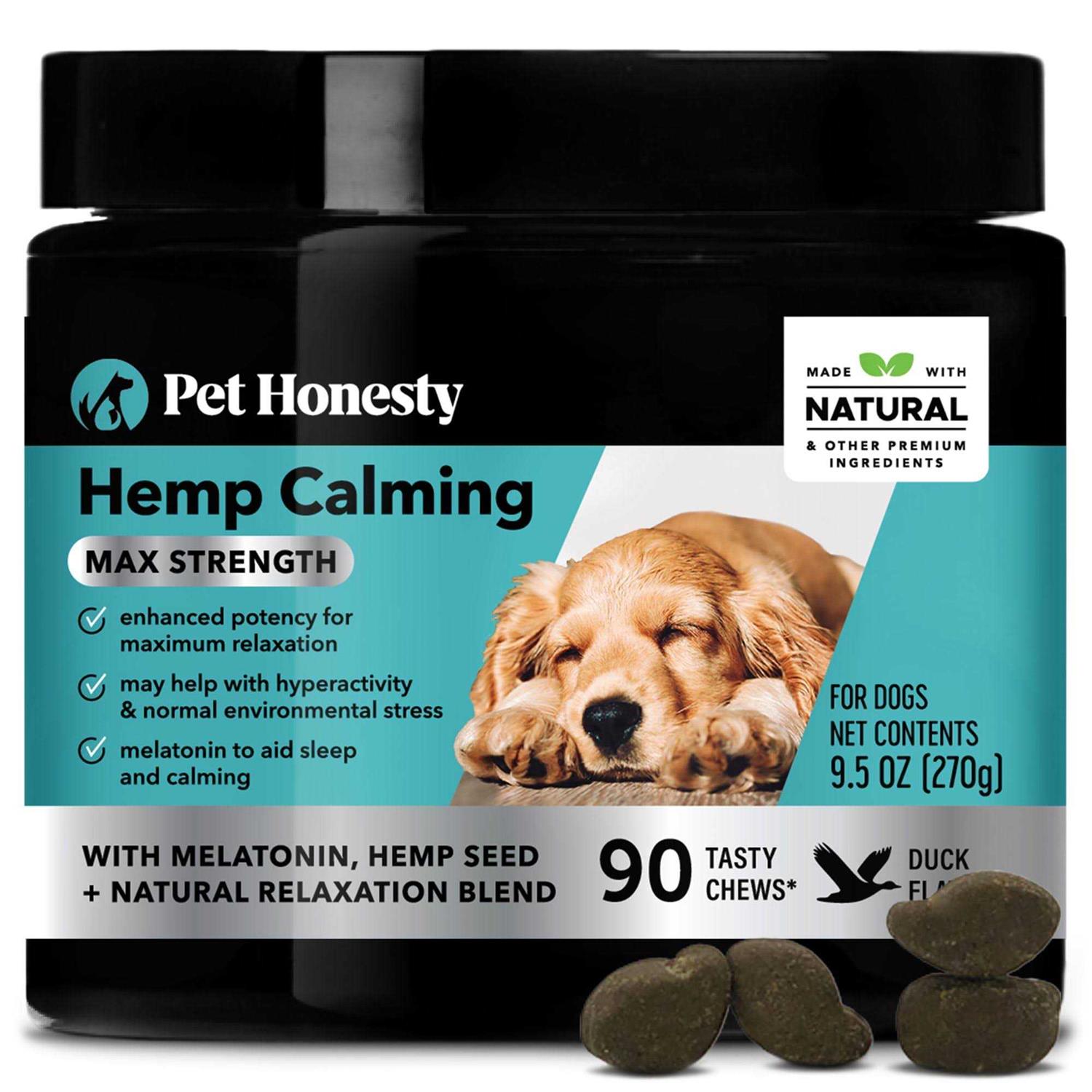 Pet Honesty Hemp Calming Max Strength Chews for Dogs