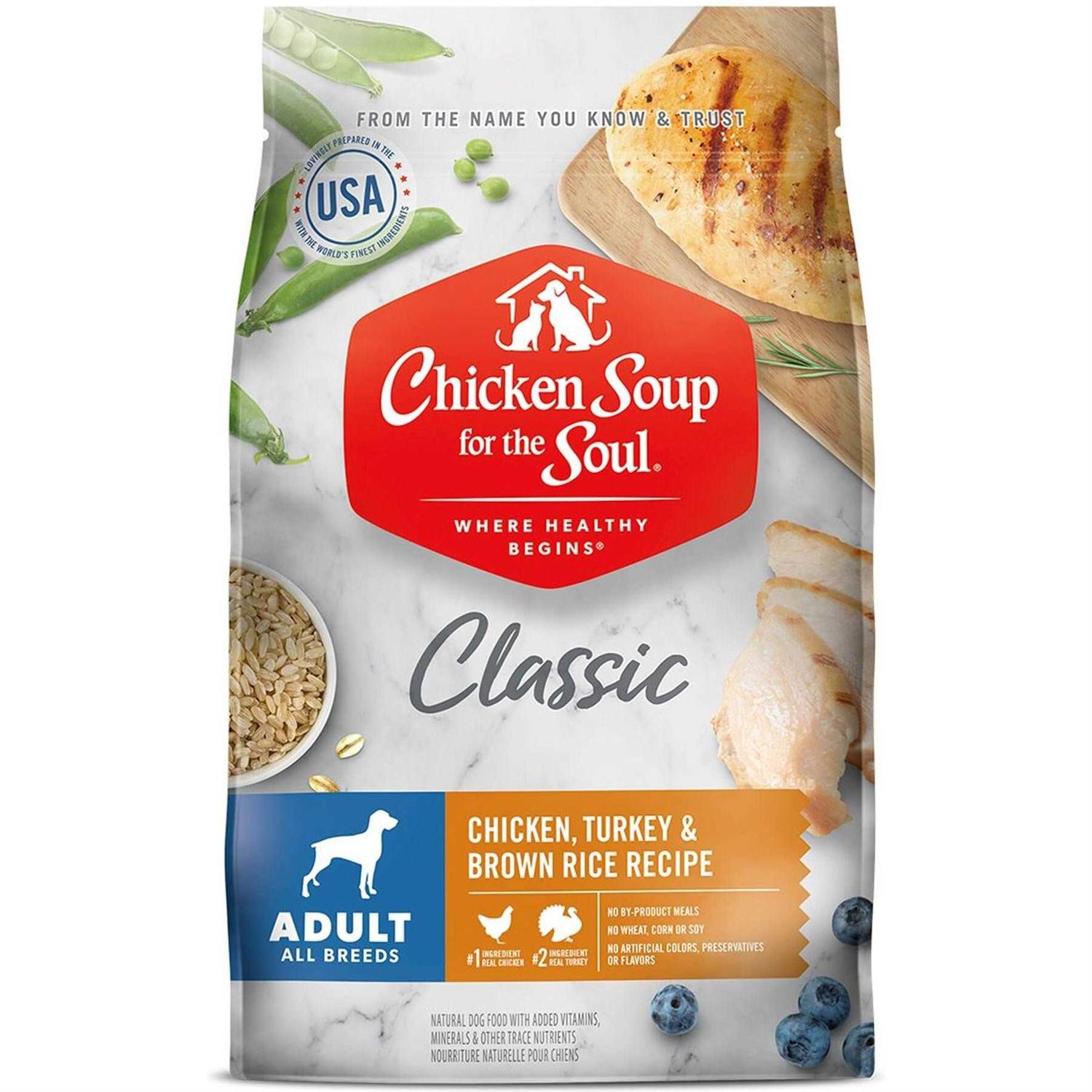 Chicken Soup for The Soul Chicken Turkey Brown Rice Dry Dog Food