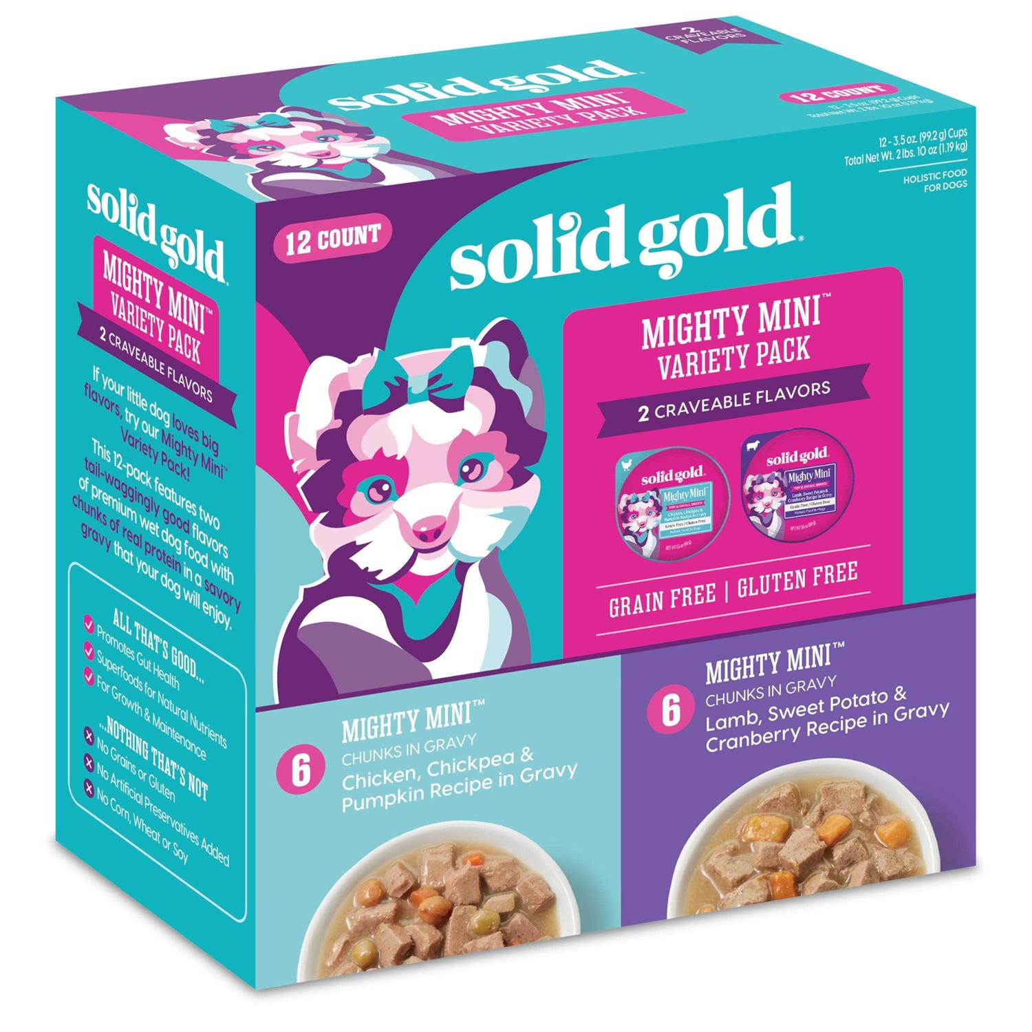 Solid Gold Mighty Mini Variety Pack Wet Dog Food