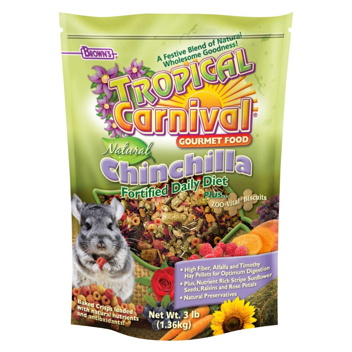 Brown’s Tropical Carnival Natural Biscuits Chinchilla Food